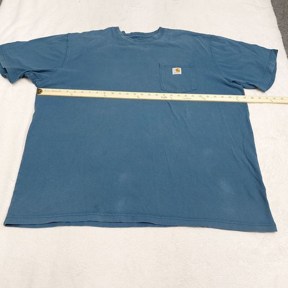 Carhartt Men's Blue Crewneck Original Fit Short Sleeve Pullover T-Shirt Size 2XL - Picture 5 of 8